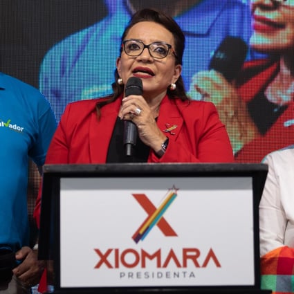 Xiomara Castro appears set to become the first female president of Honduras. Photo: Bloomberg