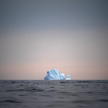 A large Iceberg floats away as the sun sets near Kulusuk, Greenland. File photo: AP