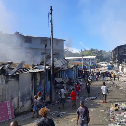 Riots shook Honiara, the capital of the Solomon Islands, last month. Photo: AP