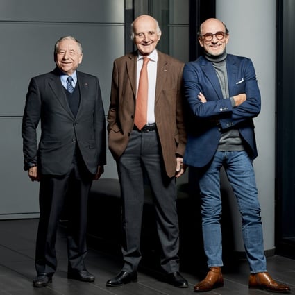 Jean Todt, Gerard Saillant and Richard Mille. Photo: Emmanuel Fradin