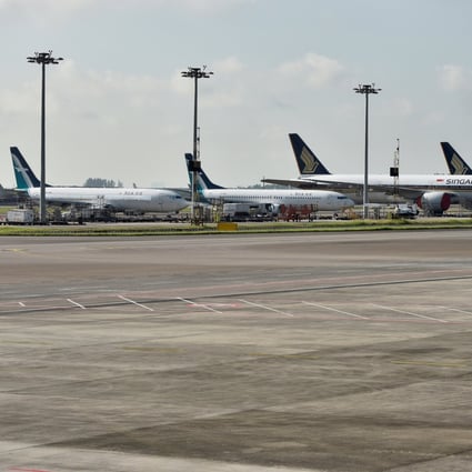 Planes parked on the tarmac at Changi Airport in Singapore. Photo: Reuters
