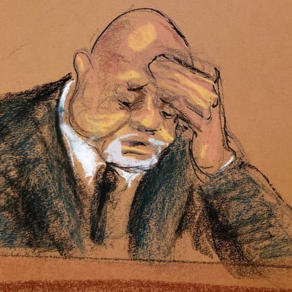Juan Alessi, Jeffrey Epstein’s former house manager, in a courtroom sketch in New York, US on December 2. Photo: Reuters