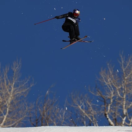 Eileen Gu competes in the Women’s Freeski Big Air World Cup finals at the Steamboat Resort. Photo: Getty