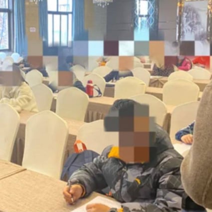 Chinese authorities raid an illegal entrance exam scam. Photo: sina.com