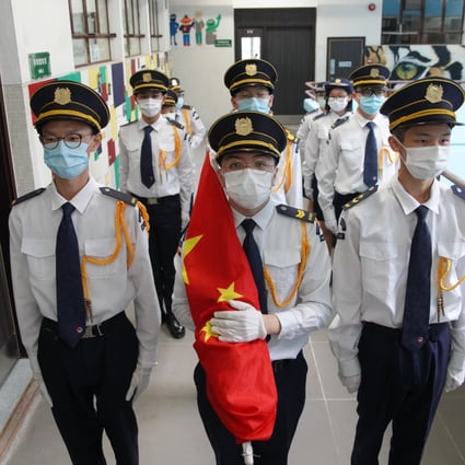 Students at Scientia Secondary School, Ho Man Tin. Photo: Winson Wong