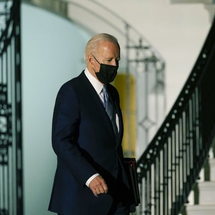 US President Joe Biden at the White House in Washington. The two-day virtual Summit for Democracy this week has raised questions about the state of the US’ own democratic system. Photo: AP 