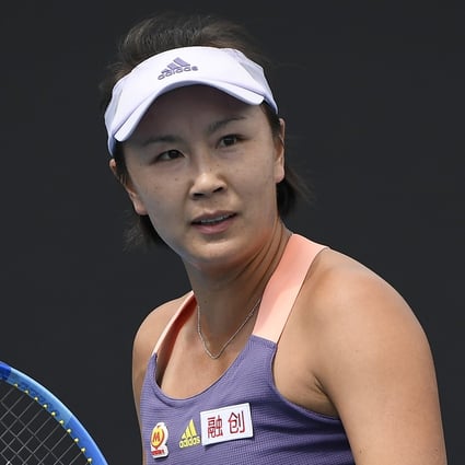 Chinese tennis star Peng Shuai. Photo: AP