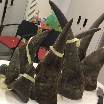 Vietnam has handed down its longest prison term for rhino horn trading. Photo: AFP