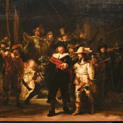 A sketch that has lain hidden for centuries under the thick layers of paint Rembrandt applied to create ‘The Night Watch’. File photo: AP