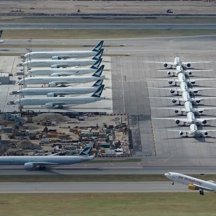 Business partners of Hong Kong’s airport, including airlines, have also given their commitment to the emissions pledge. Photo: Felix Wong