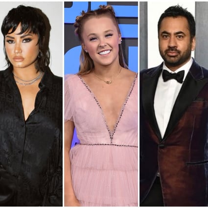 Demi Lovato, JoJo Siwa, Kal Penn and Colton Underwood are among the celebrities who came out as LGBT in 2021. Photos: @ddlovato, @kalpenn, @coltonunderwood/Instagram; Associated Press