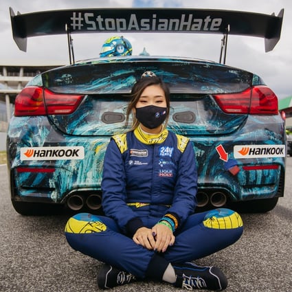 asian race car driver