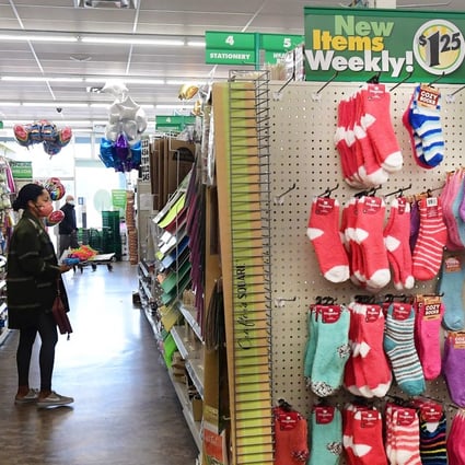 A woman shops at a Dollar Tree store where US$1.25 price tags are now posted on the shelves in Alhambra, California, on December 10. The store is known for its US$1 items, but prices have risen amid continued inflation. Photo AFP