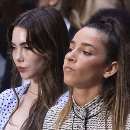 US gymnasts (from left) Simone Biles, McKayla Maroney, Aly Raisman and Maggie Nichols prepare to testify during a Senate Judiciary hearing on the Larry Nassar investigation in Washington in September. Photo: AP