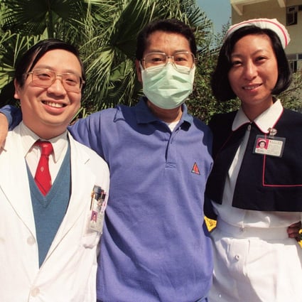 In 1992, civil servant Mr Chiu (centre, first name not disclosed), underwent the first heart transplant in Hong Kong. Photo: SCMP