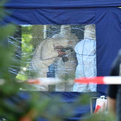 Germany police at the crime scene in Berlin in August 2019. File photo: EPA