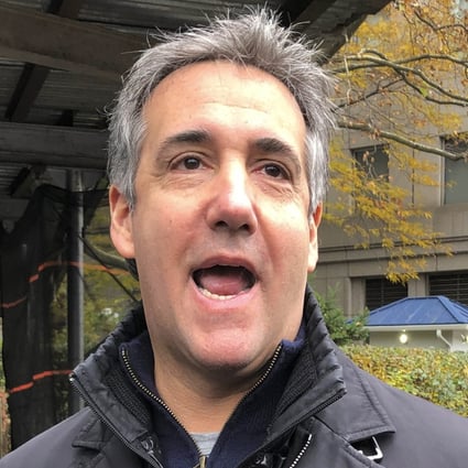 Michael Cohen, former president Donald Trump’s long-time personal lawyer, speaks outside Federal Court in New York in November. Photo: AP