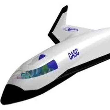 An artist’s impression of the CASC spaceplane, which had its first test flight in July. Photo: Weibo