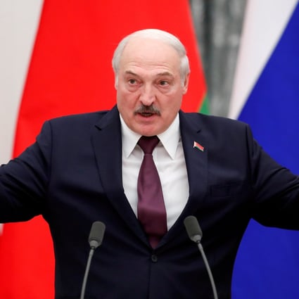 Belarusian President Alexander Lukashenko in September 2021. Belarus says its London embassy has been ‘attacked’ and a diplomat injured. File photo: Reuters