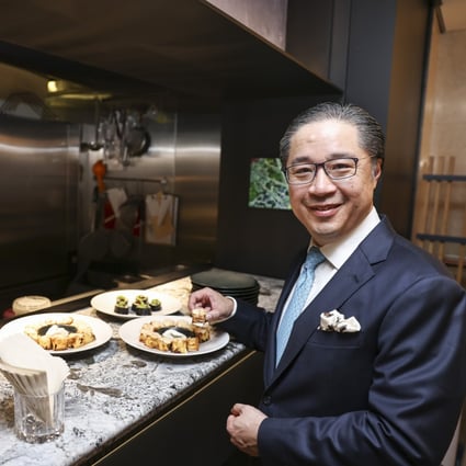 Hongkong Land executive director Chow hosts a media tour on the new F&B outlets in Central. Photo: K. Y. Cheng