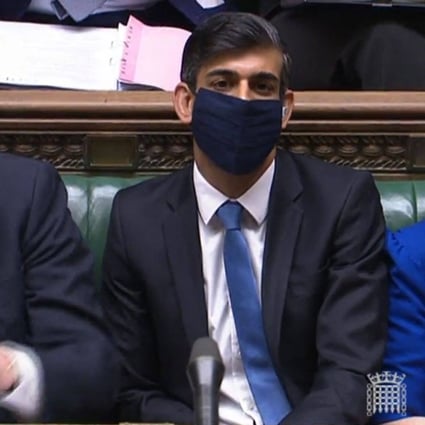 Britain’s Chancellor of the Exchequer Rishi Sunak attending Prime Minister’s Questions (PMQs), in London in November 2021. He has now announced a new financial package for businesses hit hardest by Covid-19. Photo: AFP