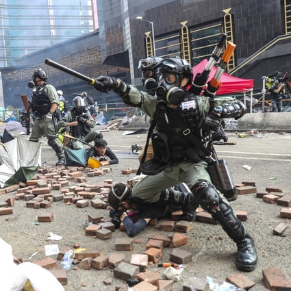 Anti-government protesters and riot police clash at the Hong Kong Polytechnic University in Hung Hom, in November, 2019. Photo: Sam Tsang