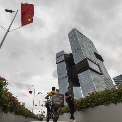 Tencent headquarters in Shenzhen, China. The company is divesting its investment in JD.com under antitrust pressure from Beijing. Photo: Bloomberg