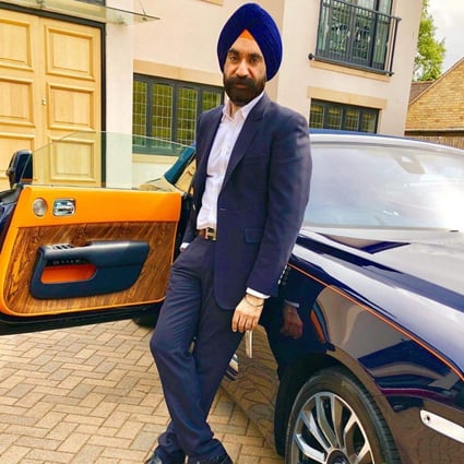Known as the ‘British Bill Gates’, the Sikh millionaire became famous for matching his headwear with his Rolls-Royces after a racist remark about his turban. Photo: @singhreuben/Instagram