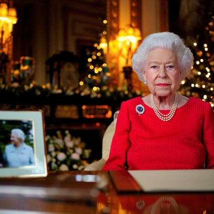 Queen Elizabeth II records her annual Christmas broadcast in Windsor Castle. Photo: Reuters
