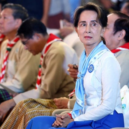 Aung San Suu Kyi attends a ceremony in July 2019. Photo: AFP