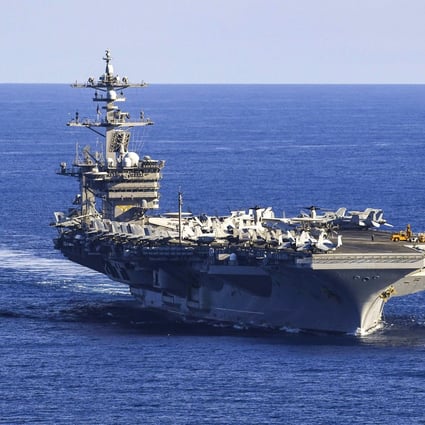 US warships transit the South China Sea. Photo: Handout