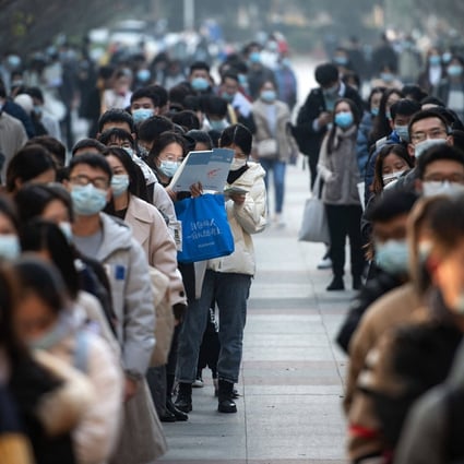 China’s job market is yet to recover to pre-pandemic levels. Photo: AFP