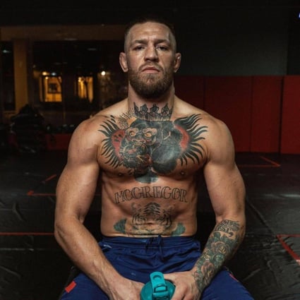Conor McGregor is recovering from a broken led suffered in July. Photo: @thenotoriousmma/Instagram