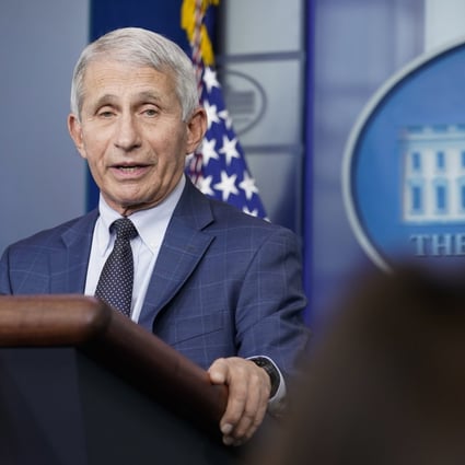 Dr Anthony Fauci, director of the National Institute of Allergy and Infectious Diseases, said on Wednesday that the Omicron variant appears to be less threatening than other versions of the Covid-19 virus. Photo: AP