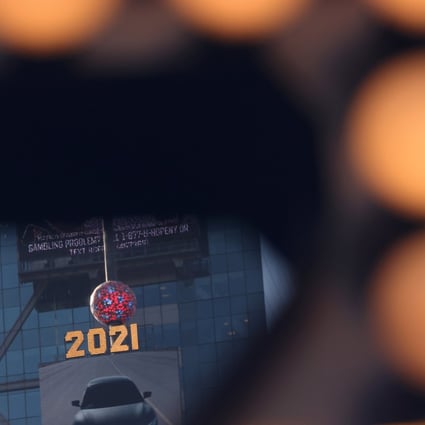 The Times Square Ball is seen in Times Square, New York City, on December 20, as the city prepares to see off 2021. Photo: Reuters 