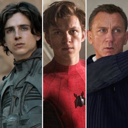 Venom: Let There Be Carnage, Dune, Spider-Man: No Way Home, No Time to Die and The Battle at Lake Changjin are among some of 2021’s highest-grossing films. Photos: Sony, Warner Bros, MGM, Bona Film Group