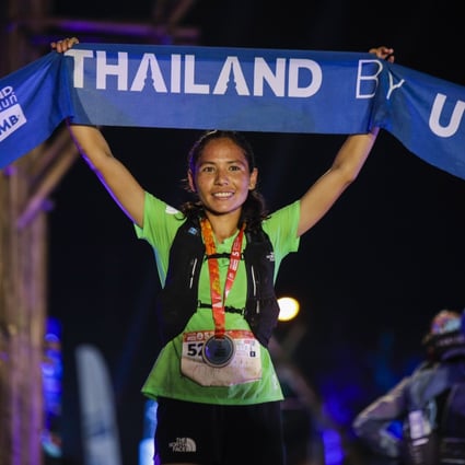 Two top 10 stories in one photo - the UTMB’s new World Series and Sunmaya Budha continuing to forge a new career. Photo: Touch Media/Asia Pacific Adventure.