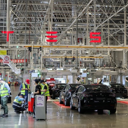 Tesla’s Gigafactory in Shanghai on November 20, 2020. Photo: Xinhua