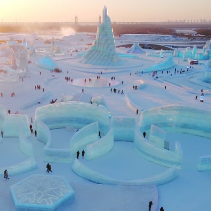 The 38th Harbin International Ice and Snow Sculpture Festival in Harbin, Heilongjiang, China, officially opens on January 5. Photo: Getty Images 