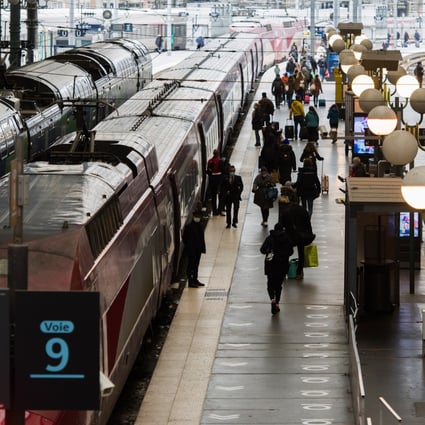 Travellers on the Thalys platform at Gare du Nord train station in Paris, France. Photo: Bloomberg