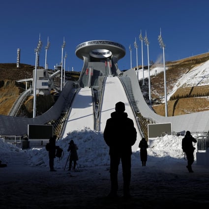 Zhangjiakou’s National Ski Jumping Centre in the mountains of Chongli district. Photo: Reuters