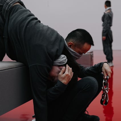 A scene from a six-hour performance that formed part of “Echo, Moss and Spill”, Chinese artist Pan Daijing’s installation at Tai Kwun in Hong Kong that concluded the gallery’s “Trust and Confusion” exhibition. Photo: Tai Kwun Contemporary
