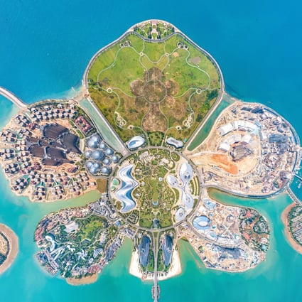 Ocean Flower Island, the artificial island cluster built by China Evergrande in Hainan province. Photo: Shutterstock Images