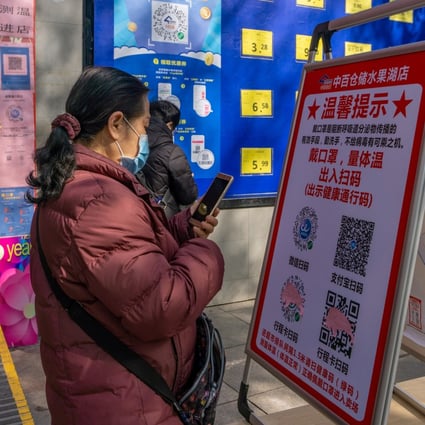QR codes are central to China’s efforts to contain the coronavirus. Photo: Getty Images