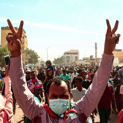 Sudanese protesters during a demonstration in the capital Khartoum on January 2. Photo: AFP via Getty Images / TNS