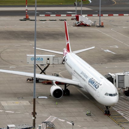 A Qantas aircraft on the tarmac at Sydney airport in Australia. Photo: Bloomberg