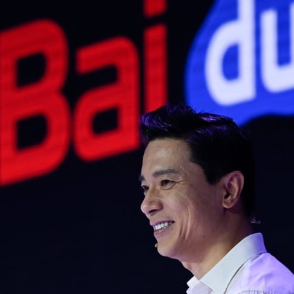 Baidu co-founder and CEO Robin Li has touted the advanced technology of its upcoming car. Photo: AFP