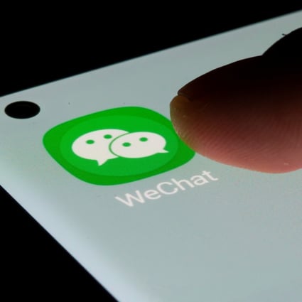The WeChat app is seen on a smartphone in this illustration taken July 13, 2021. Photo: Reuters