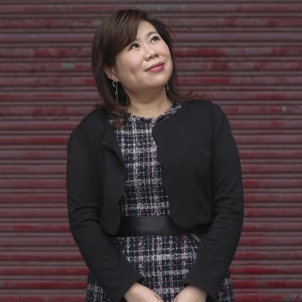 Anson Wong Shuk-wai is the founder of Starting Line, which aims to educate underprivileged children in Hong Kong. She recalls growing up poor and being abused by her late husband. Photo:  Xiaomei Chen