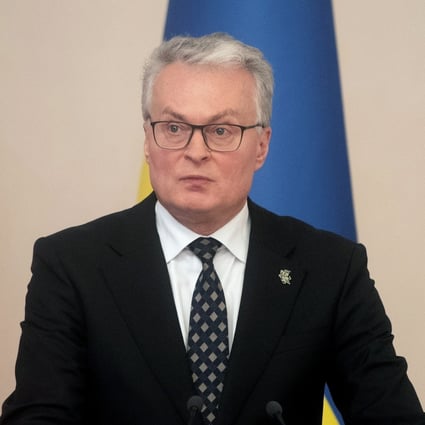 Lithuanian President Gitanas Nauseda set off a domestic political dispute when  he said on Tuesday that the naming of the “Taiwan Representative Office” had been “a mistake”. Photo: EPA-EFE